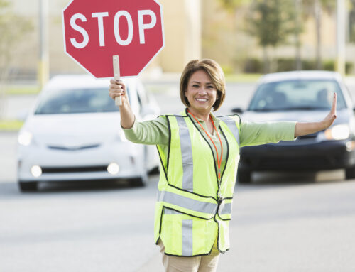 Video Briefing: School Crossing Guard Stopping & Releasing Traffic