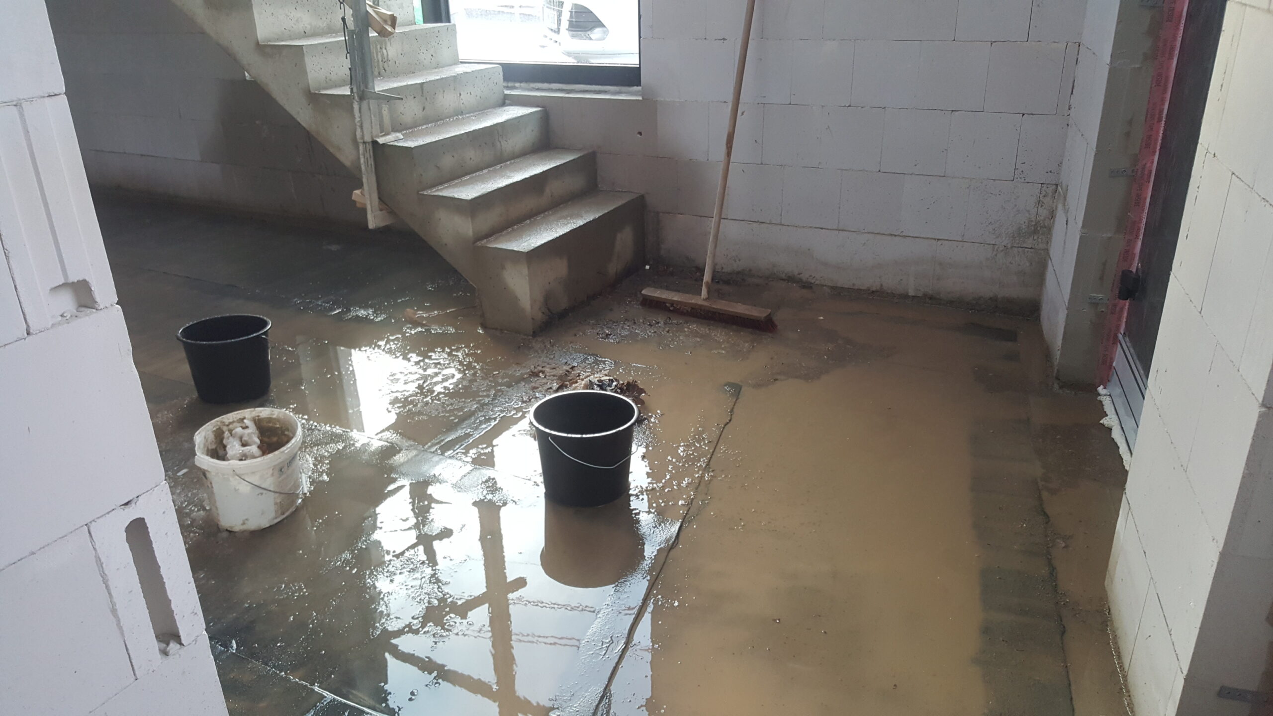 Flooded basement