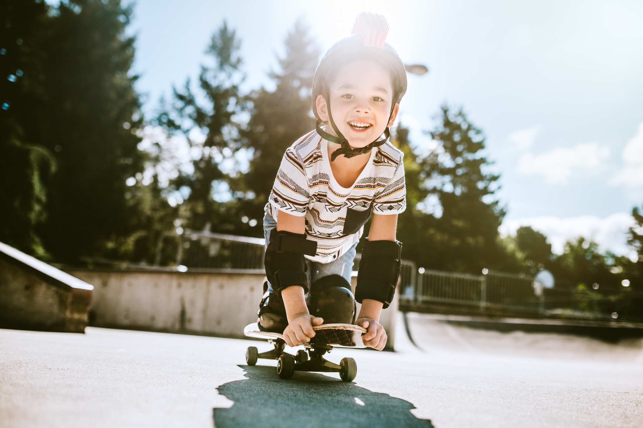 boy at skate park
